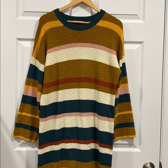 NEW • Madewell • Drop Shoulder Sweater Dress Lg - Picture 5 of 6